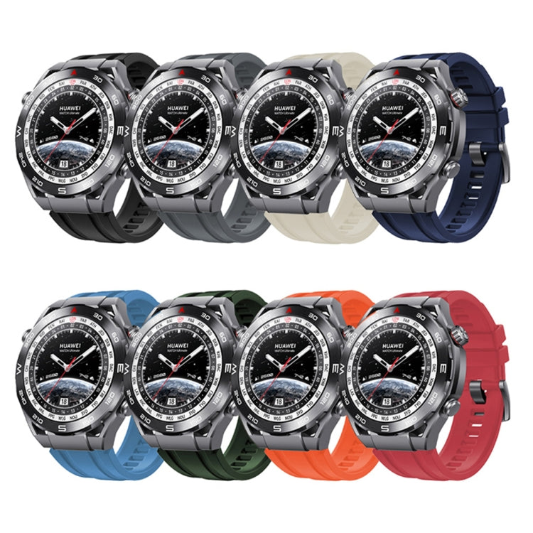 3pcs Longer Style For Huawei Watch Ultimate Silicone Replacement Watch Band(Starlight Color) - Watch Bands by PMC TechLife | Online Shopping South Africa | PMC TechLife