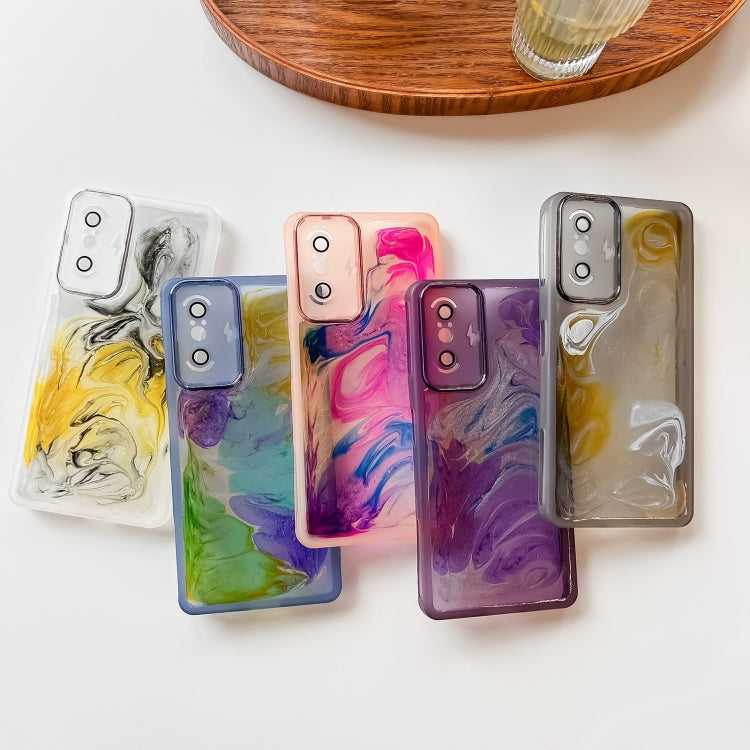 For Xiaomi Redmi K40 Gaming Oil Painting Electroplating TPU Phone Case(Blue) - free shipping - PMC TechLife - Order now!