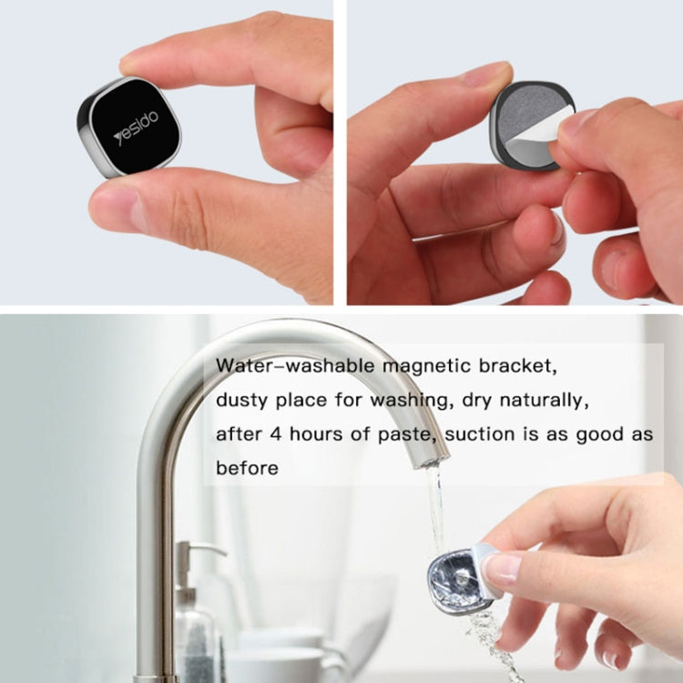 Yesido C81 Car Dashboard Mini Strong Magnetic Phone Holder(Silver) - Car Holders by Yesido | Online Shopping South Africa | PMC TechLife