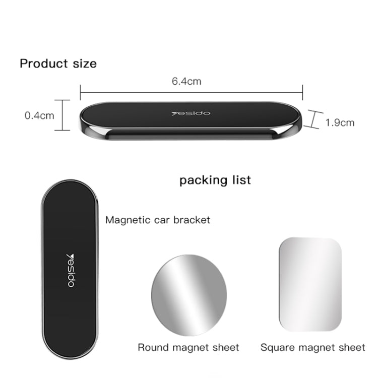 Yesido C83 Car Strong Magnetic Phone Holder(Black) - Car Holders by Yesido | Online Shopping South Africa | PMC TechLife