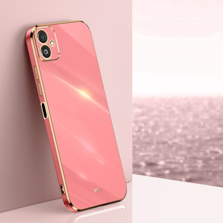 For Samsung Galaxy F14 5G XINLI Straight Edge 6D Electroplate TPU Phone Case(Hawthorn Red) - free shipping - PMC TechLife - Order now!