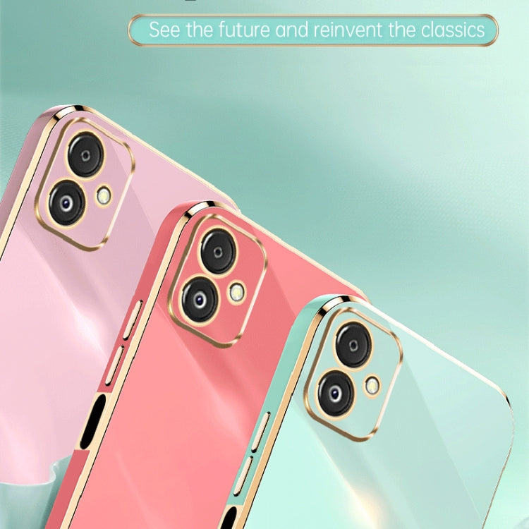 For Samsung Galaxy F14 5G XINLI Straight Edge 6D Electroplate TPU Phone Case(Hawthorn Red) - free shipping - PMC TechLife - Order now!