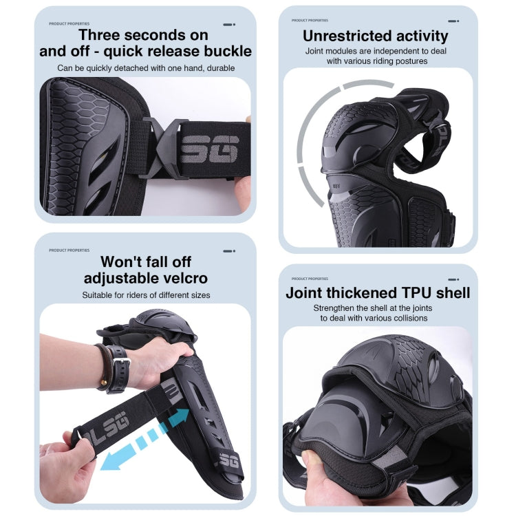 4 in 1 Elbow Pads Motolsg Motorcycle Bicycle Riding Protective Gear - Protective Gear by PMC TechLife | Online Shopping South Africa | PMC TechLife