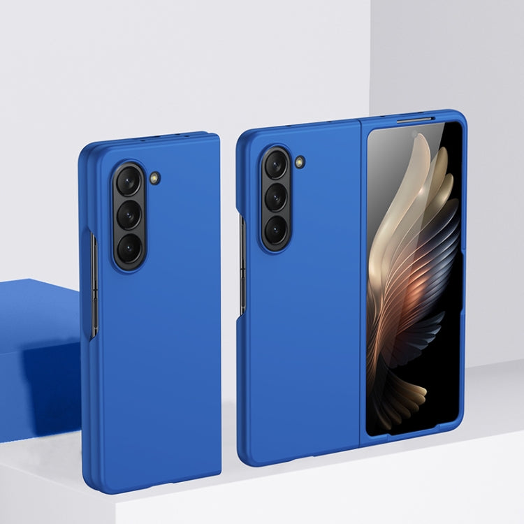 For Samsung Galaxy Z Fold5 Fuel Injection PC Skin Feel Phone Case(Blue) - free shipping - PMC TechLife - Order now!