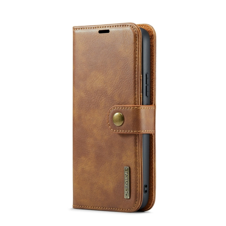 For Samsung Galaxy A34 5G DG.MING Crazy Horse Texture Detachable Magnetic Leather Case(Brown) - free shipping - PMC TechLife - Order now!