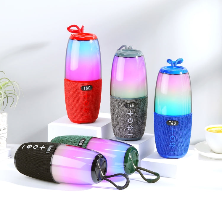 T&G TG644 5W High Power RGB Light Portable Bluetooth Speaker(Blue) - Waterproof Speaker by T&G | Online Shopping South Africa | PMC TechLife | Buy Now Pay Later Mobicred