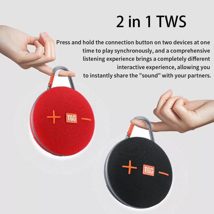 T&G TG648 TWS Outdoor Mini Portable Wireless Bluetooth Speaker with LED Light(Black) - Mini Speaker by T&G | Online Shopping South Africa | PMC TechLife