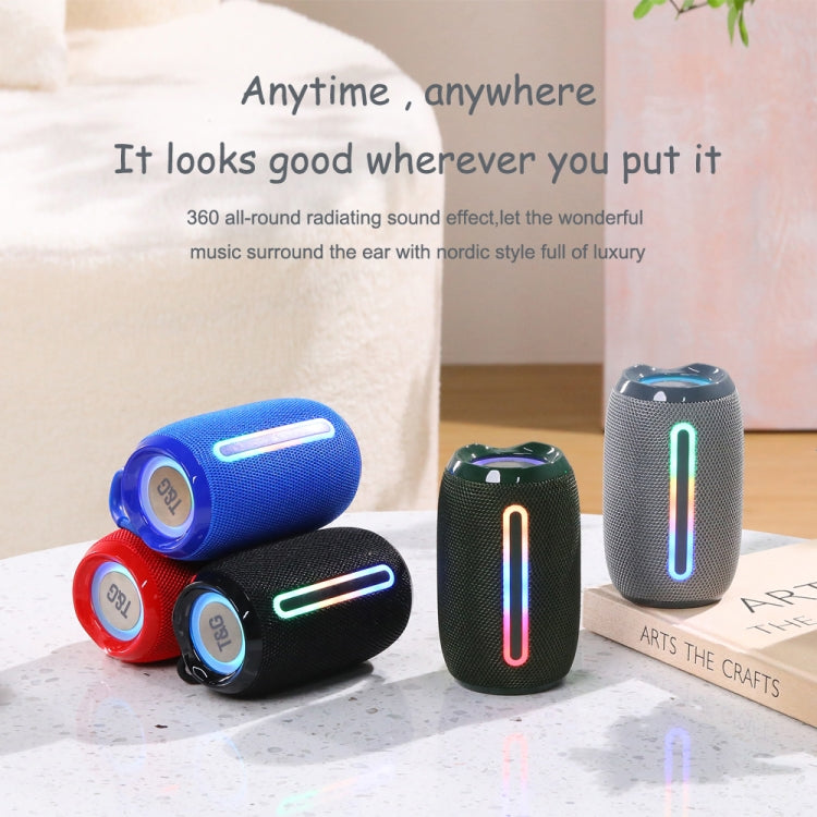 T&G TG653 TWS LED Mini Portable Wireless Stereo Sound Outdoor Speaker(Blue) - Mini Speaker by T&G | Online Shopping South Africa | PMC TechLife | Buy Now Pay Later Mobicred