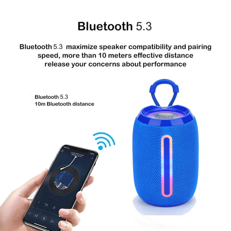 T&G TG653 TWS LED Mini Portable Wireless Stereo Sound Outdoor Speaker(Red) - Mini Speaker by T&G | Online Shopping South Africa | PMC TechLife | Buy Now Pay Later Mobicred