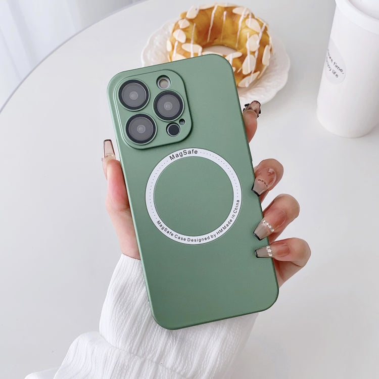 For iPhone 12 Pro Max Magsafe Magnetic PC Shockproof Phone Case With Camera Lens(Green) - free shipping - PMC TechLife - Order now!