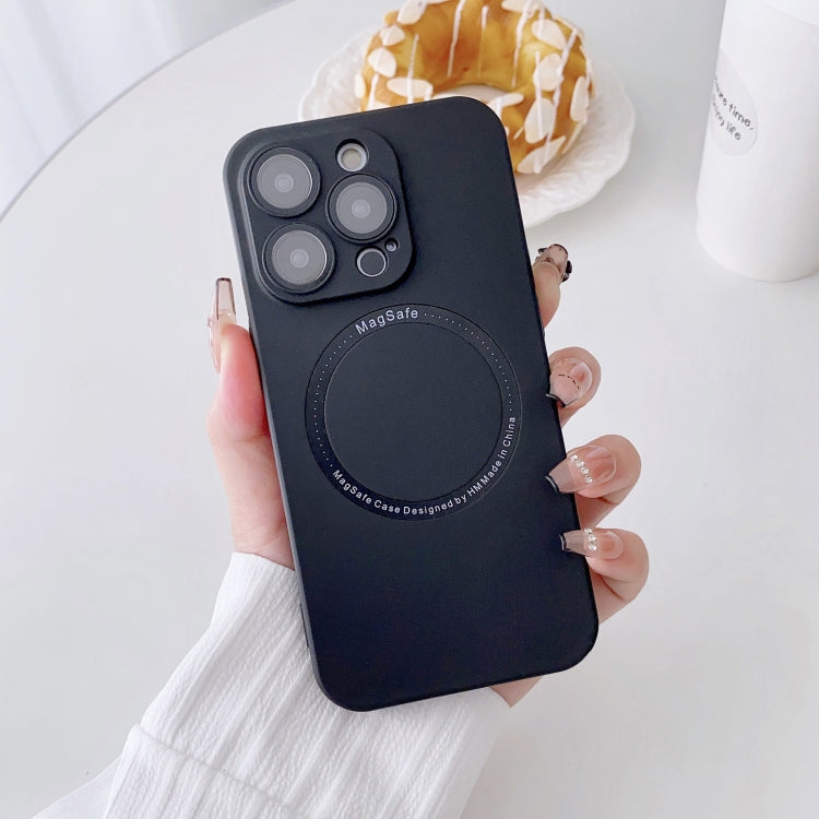 For iPhone 14 Pro Max Magsafe Magnetic PC Shockproof Phone Case With Camera Lens(Black) - free shipping - PMC TechLife - Order now!