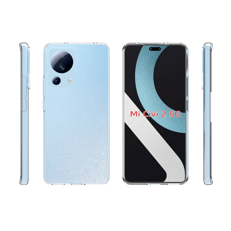 For Xiaomi 13 Lite 5G / Civi 2 5G Waterproof Texture TPU Phone Case(Transparent) - free shipping - PMC TechLife - Order now!