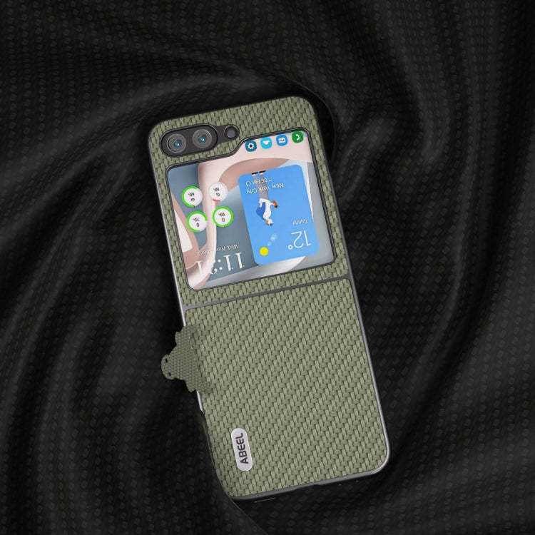 For Samsung Galaxy Z Flip5 ABEEL Carbon Fiber Texture Protective Phone Case(Green) - free shipping - PMC TechLife - Order now!