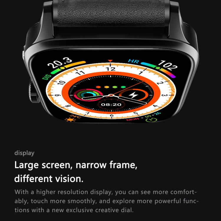 GT22 1.85 inch TFT Screen Silicone Band Health Smart Watch, Support Bluetooth Call / Plateau Blood Oxygen / Body Temperature / Arrhythmia / TI Heart Rate Monitoring(Black) -  by PMC TechLife | Online Shopping South Africa | PMC TechLife