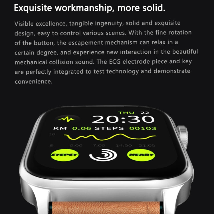 GT22 1.85 inch TFT Screen Silicone Band Health Smart Watch, Support Bluetooth Call / Plateau Blood Oxygen / Body Temperature / Arrhythmia / TI Heart Rate Monitoring(Black) -  by PMC TechLife | Online Shopping South Africa | PMC TechLife