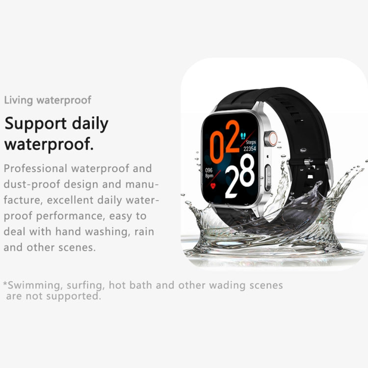 GT22 1.85 inch TFT Screen Leather Band Health Smart Watch, Support Bluetooth Call / Plateau Blood Oxygen / Body Temperature / Arrhythmia / TI Heart Rate Monitoring(Brown) -  by PMC TechLife | Online Shopping South Africa | PMC TechLife
