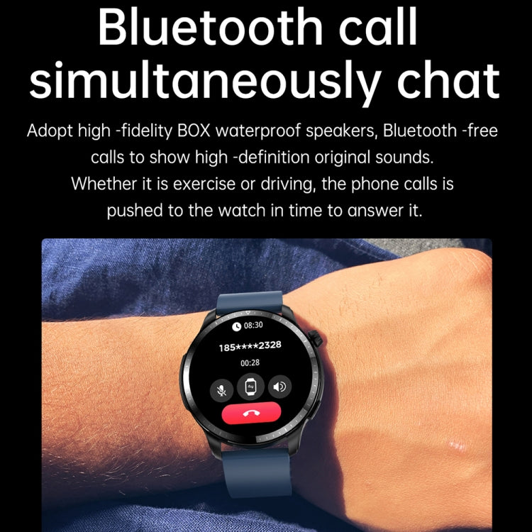 T52 1.39 inch IP67 Waterproof Silicone Band Smart Watch Supports Bluetooth Call / Blood Oxygen / Body Temperature Monitoring(Black) -  by PMC TechLife | Online Shopping South Africa | PMC TechLife