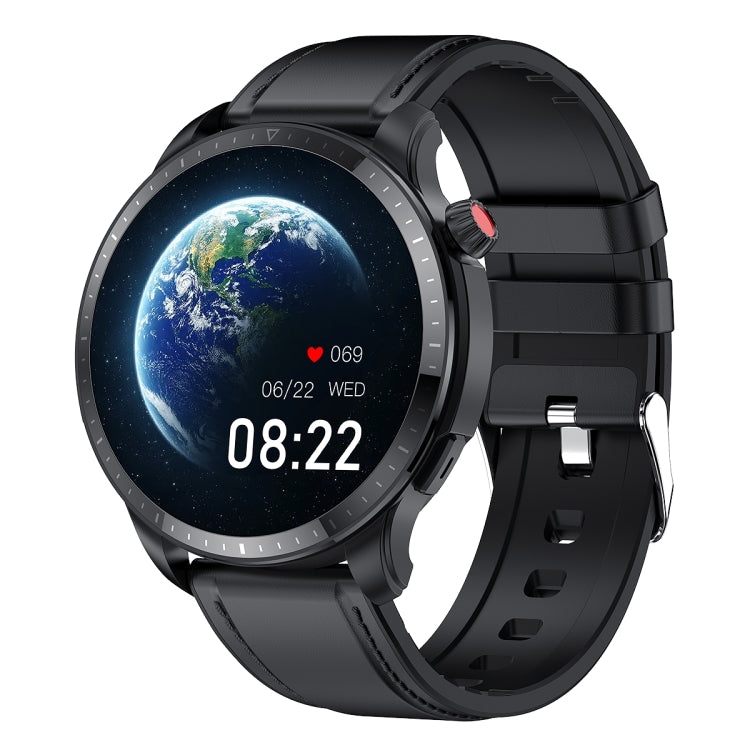 T52 1.39 inch IP67 Waterproof Leather Band Smart Watch Supports Bluetooth Call / Blood Oxygen / Body Temperature Monitoring(Black) -  by PMC TechLife | Online Shopping South Africa | PMC TechLife