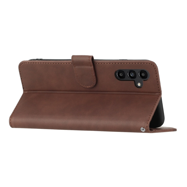 For Samsung Galaxy A24 4G Heart Pattern Skin Feel Leather Phone Case(Brown) - free shipping - PMC TechLife - Order now!