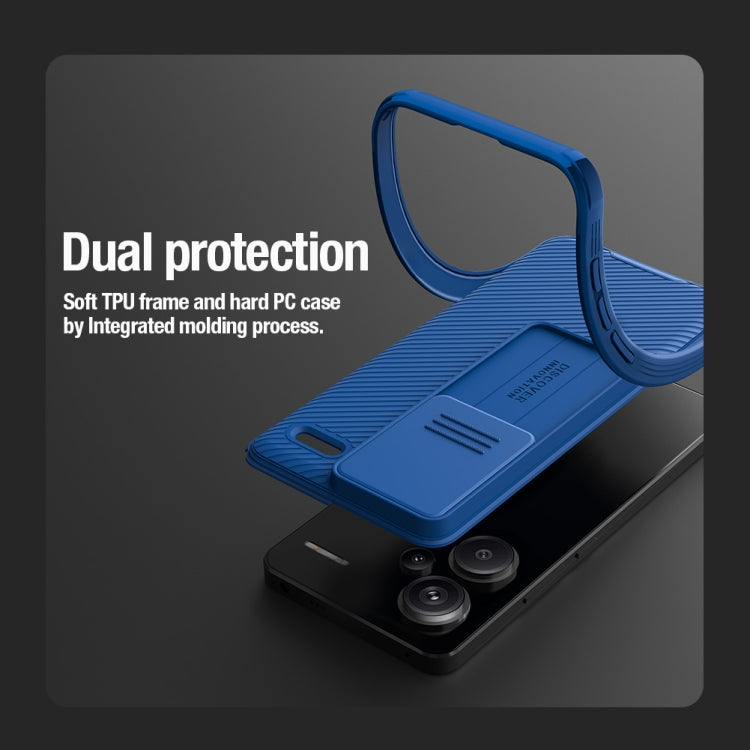 For Xiaomi Redmi Note 13 Pro+ 5G NILLKIN CamShield Pro PC Phone Case(Blue) - Xiaomi Cases by NILLKIN | Online Shopping South Africa | PMC TechLife | Buy Now Pay Later Mobicred
