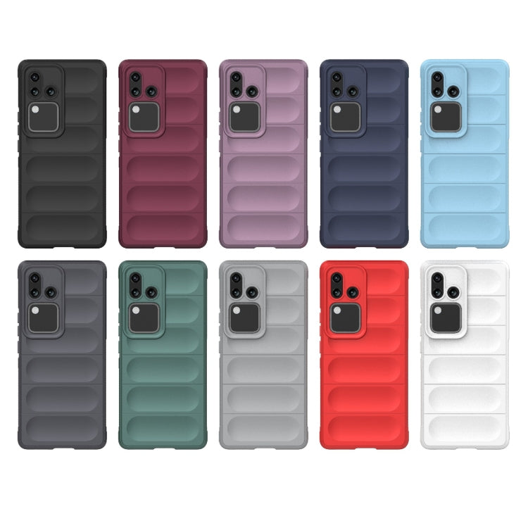 For vivo S18 5G Magic Shield TPU + Flannel Phone Case(Grey) - vivo Cases by PMC TechLife | Online Shopping South Africa | PMC TechLife | Buy Now Pay Later Mobicred
