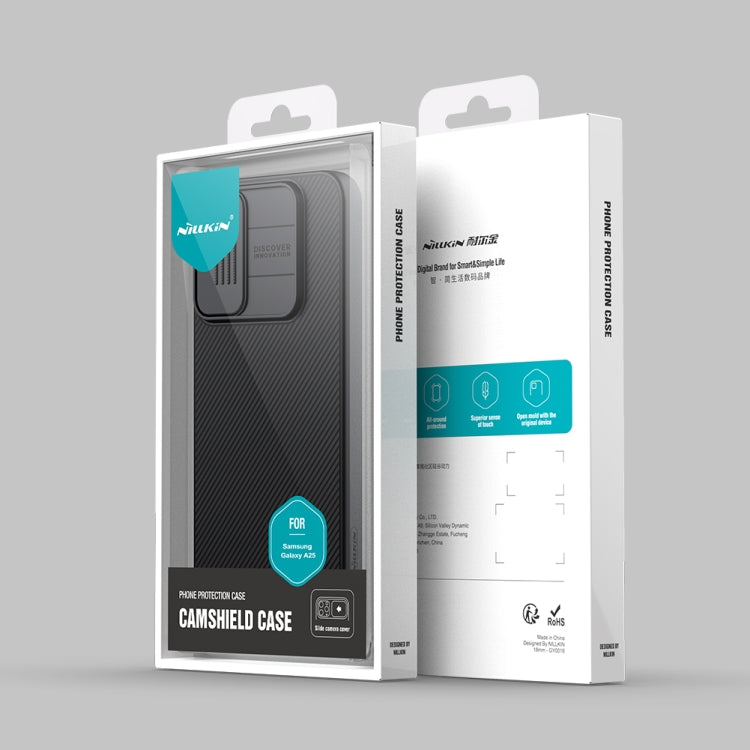 For Samsung Galaxy A25 NILLKIN Black Mirror Series Camshield PC Phone Case(Black) - free shipping - PMC TechLife - Order now!