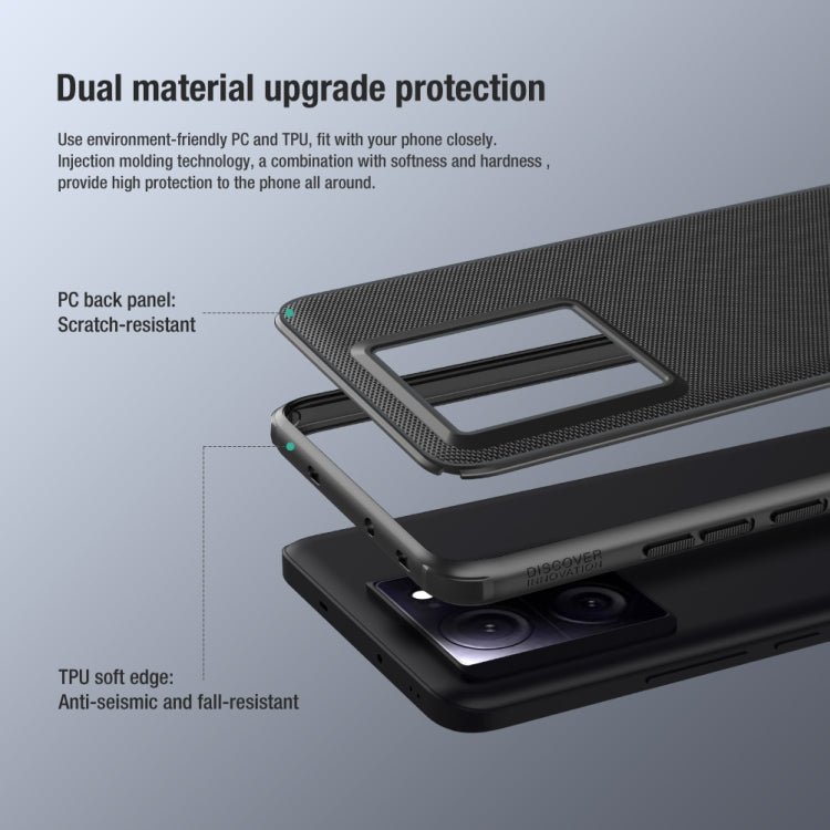 For Xiaomi Redmi K60 Ultra NILLKIN Frosted Shield Pro PC + TPU Phone Case(Black) - Redmi K60 Ultra Cases by NILLKIN | Online Shopping South Africa | PMC TechLife