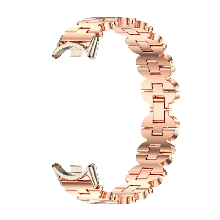 For Xiaomi Smart Band 10 / 9 / 8 Mijobs Bone Chain Stainless Steel Watch Band(Rose Gold+Light Gold) - free shipping - PMC TechLife - Order now!