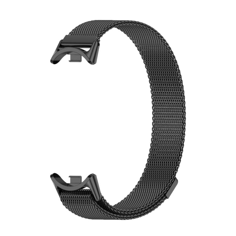 For Xiaomi Mi Band 8 Mijobs Milan Magnetic Metal Stainless Steel Watch Band(Black) -  by MIJOBS | Online Shopping South Africa | PMC TechLife