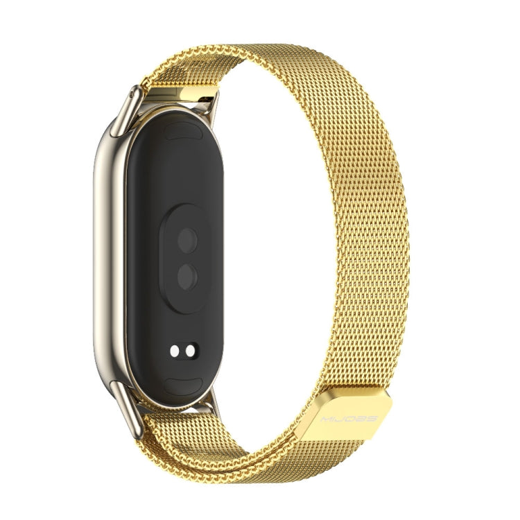 For Xiaomi Smart Band 10 / 9 / 8 Mijobs Milan Magnetic Metal Stainless Steel Watch Band(Gold+Light Gold) - free shipping - PMC TechLife - Order now!