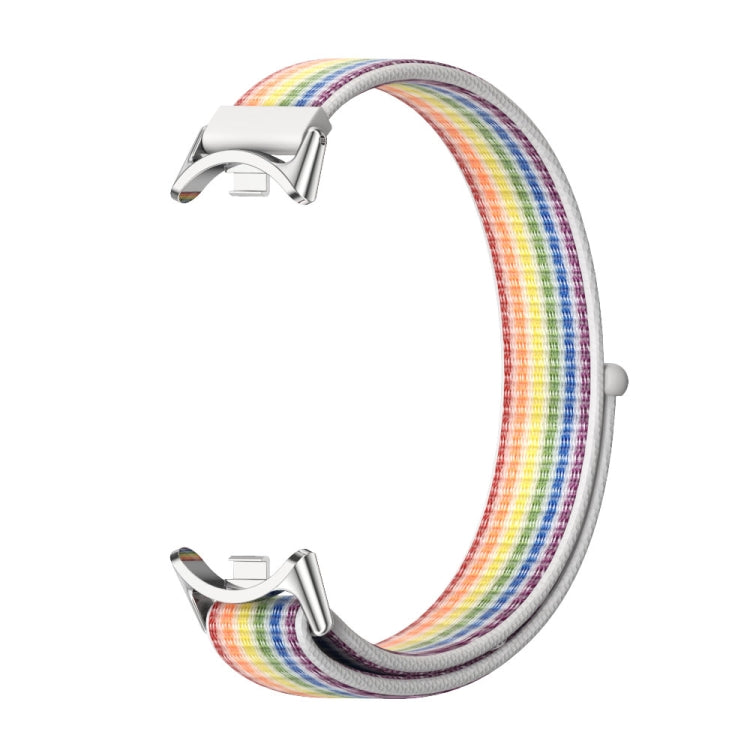 For Xiaomi Smart Band 10 / 9 / 8 Mijobs Breathable Nylon Loop Watch Band(Colorful Silver) - free shipping - PMC TechLife - Order now!