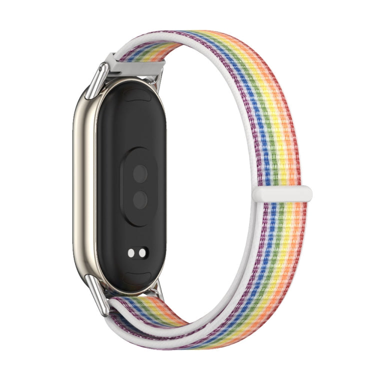 For Xiaomi Smart Band 10 / 9 / 8 Mijobs Breathable Nylon Loop Watch Band(Colorful Silver) - free shipping - PMC TechLife - Order now!