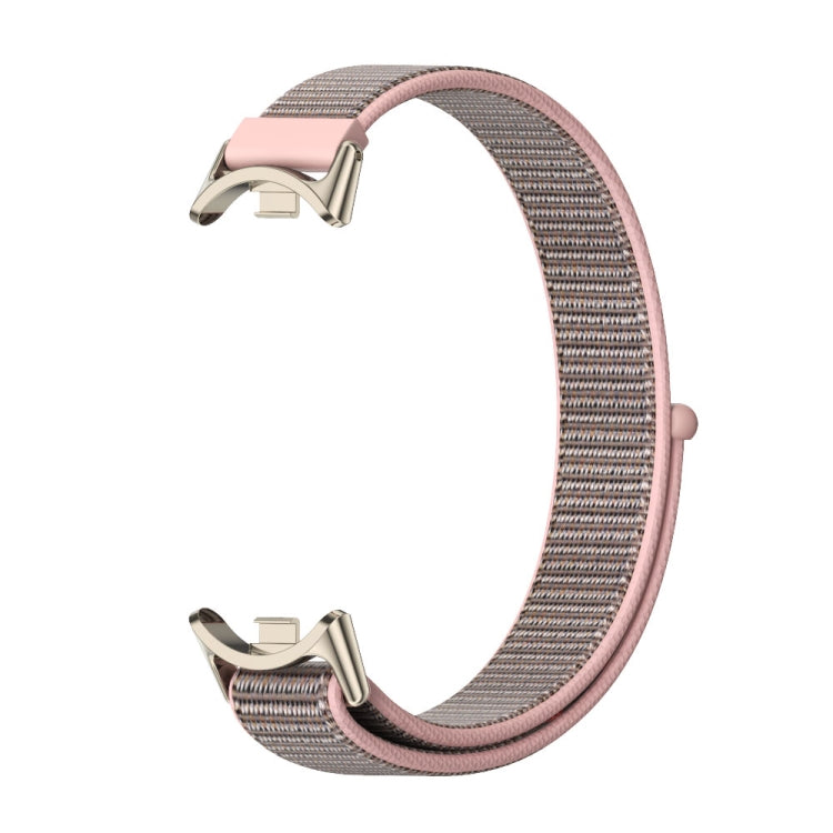 For Xiaomi Smart Band 10 / 9 / 8 Mijobs Breathable Nylon Loop Watch Band(Pink Light Gold) - free shipping - PMC TechLife - Order now!