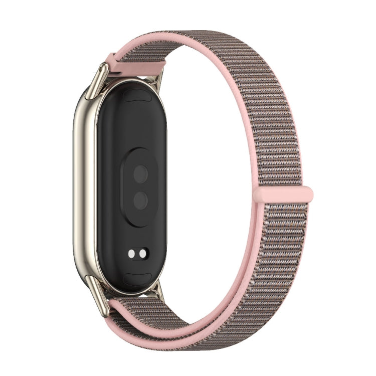 For Xiaomi Smart Band 10 / 9 / 8 Mijobs Breathable Nylon Loop Watch Band(Pink Light Gold) - free shipping - PMC TechLife - Order now!