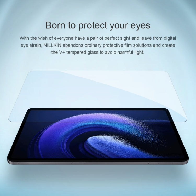 For Xiaomi Pad 6 Pro / Pad 6 NILLKIN V+ Series 0.33mm 4H Anti-blue Ray Tempered Glass Film - free shipping - PMC TechLife - Order now!