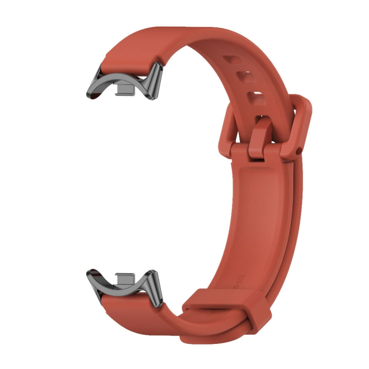 For Xiaomi Mi Band 8 / 9 / 9 NFC Mijobs Silicone Breathable Watch Band(Orange+Black) - Watch Bands by MIJOBS | Online Shopping South Africa | PMC TechLife | Buy Now Pay Later Mobicred