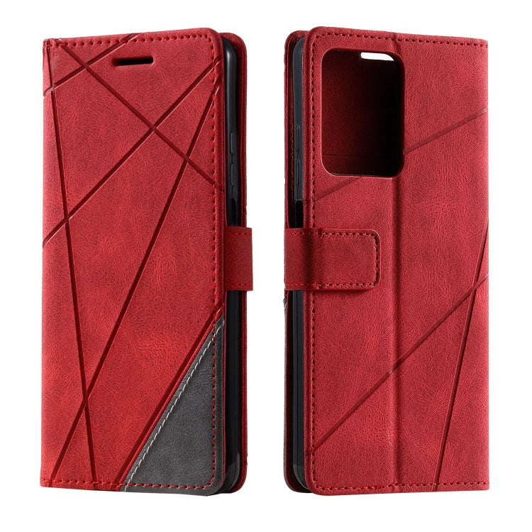 For Redmi Note 12 Pro Speed Skin Feel Splicing Horizontal Flip Leather Phone Case(Red) - free shipping - PMC TechLife - Order now!