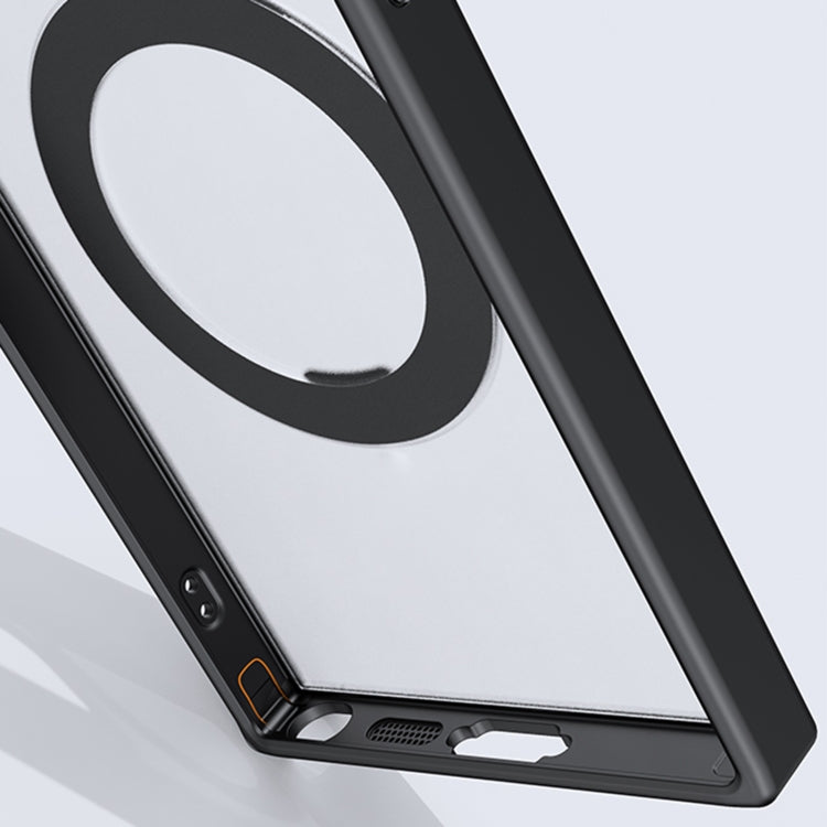 For Samsung Galaxy S23 Ultra 5G 360 Rotating MagSafe Magnetic Skin Feel Phone Case(Silver) - Galaxy S23 Ultra 5G Cases by PMC TechLife | Online Shopping South Africa | PMC TechLife