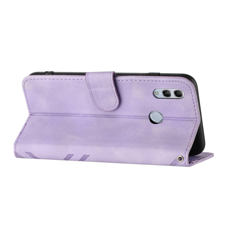 For Honor 10 Lite Line Pattern Skin Feel Leather Phone Case(Light Purple) - free shipping - PMC TechLife - Order now!