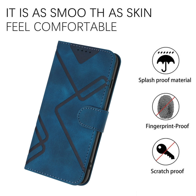 For Honor X8 4G/X30i/Play6T Pro Line Pattern Skin Feel Leather Phone Case(Royal Blue) - free shipping - PMC TechLife - Order now!