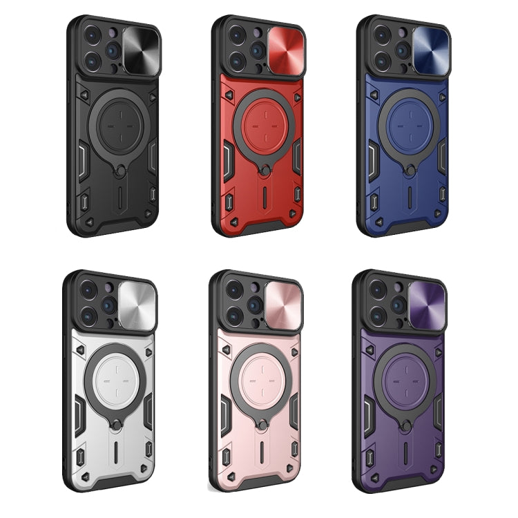 For iPhone 14 Pro Max CD Texture Sliding Camshield Magnetic Holder Phone Case(Black) - free shipping - PMC TechLife - Order now!