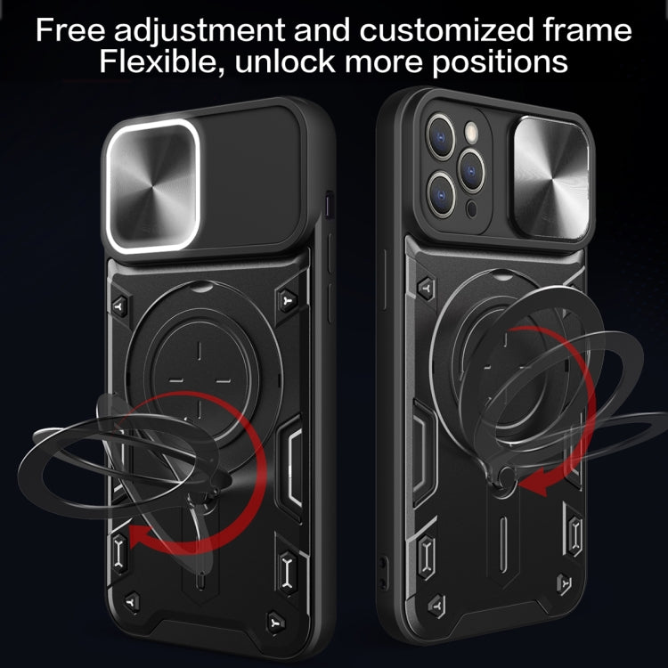 For iPhone 11 Pro Max CD Texture Sliding Camshield Magnetic Holder Phone Case(Red) - free shipping - PMC TechLife - Order now!