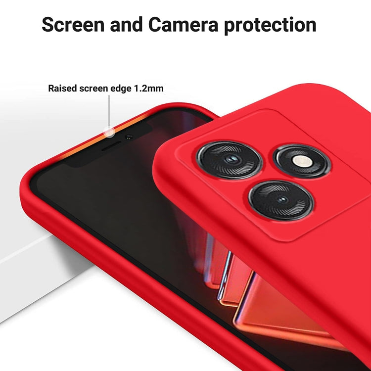 For Tecno Spark 10 4G / 10C 4G Pure Color Liquid Silicone Shockproof Phone Case(Red) - free shipping - PMC TechLife - Order now!