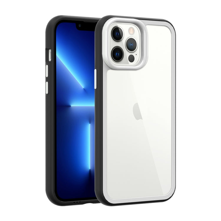 For iPhone 13 Pro Max Color Frame 2 in 1 Hollow Cooling Phone Case(Black) - free shipping - PMC TechLife - Order now!