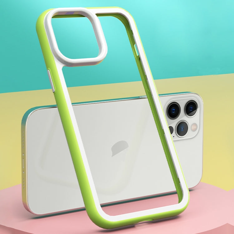 For iPhone 13 Color Frame 2 in 1 Hollow Cooling Phone Case(Mint Green) - free shipping - PMC TechLife - Order now!