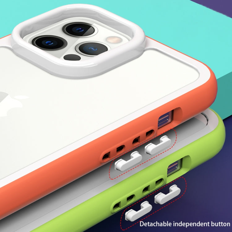 For iPhone 13 Color Frame 2 in 1 Hollow Cooling Phone Case(Mint Green) - free shipping - PMC TechLife - Order now!