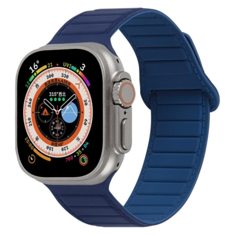 For Apple Watch SE 40mm Loop Magnetic Silicone Watch Band(Navy Blue) - Watch Bands by PMC TechLife | Online Shopping South Africa | PMC TechLife