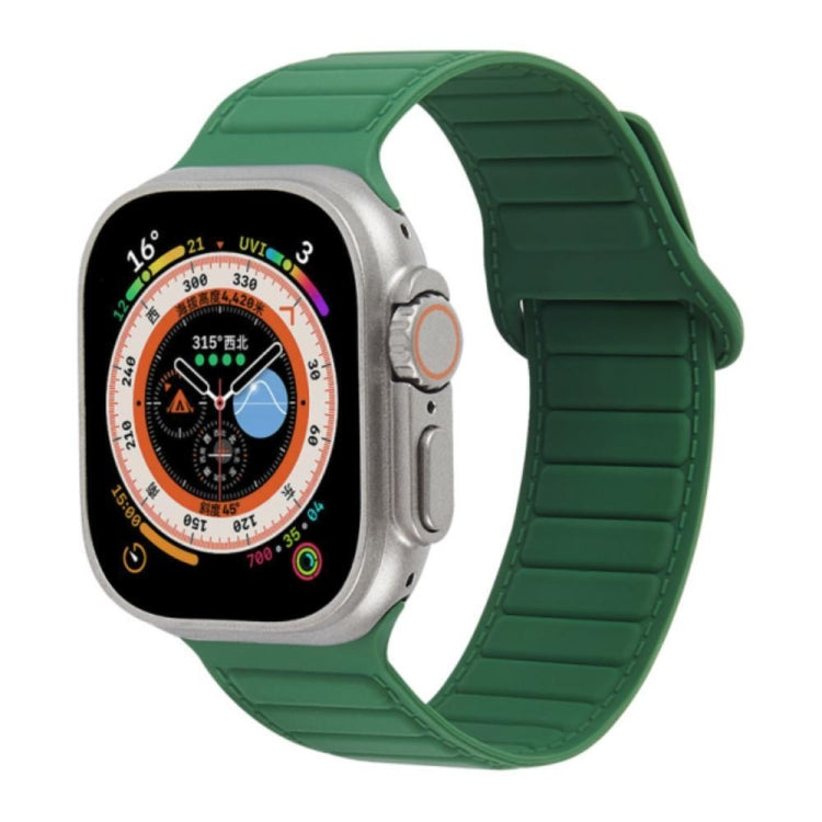 For Apple Watch 3 42mm Loop Magnetic Silicone Watch Band(Green) - Watch Bands by PMC TechLife | Online Shopping South Africa | PMC TechLife