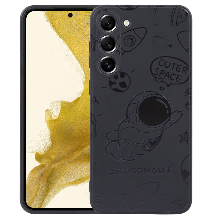 For Samsung Galaxy S20 Astronaut Pattern Silicone Straight Edge Phone Case(Flying Astronaut-Black) - free shipping - PMC TechLife - Order now!