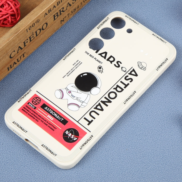 For Samsung Galaxy S20 Astronaut Pattern Silicone Straight Edge Phone Case(Mars Astronaut-White) - free shipping - PMC TechLife - Order now!